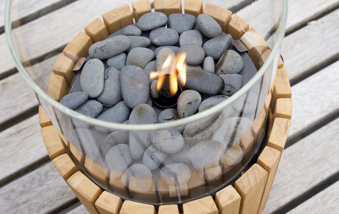 Pacific Lifestyle Timber Cosiscoop Fire Lantern