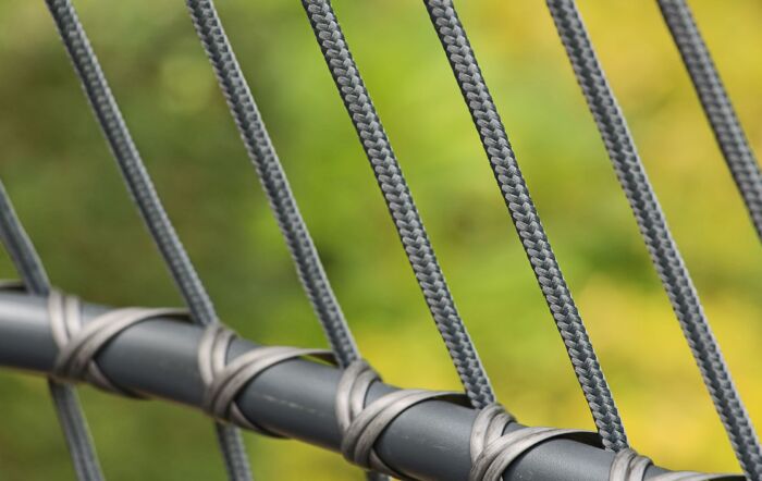 Single Rope Folding Hanging Egg Chair - Grey