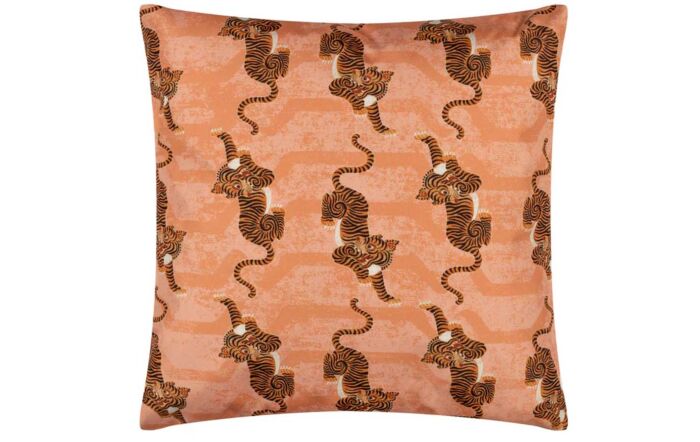 Furn. Coral Tibetan Tiger Outdoor Scatter Cushion 