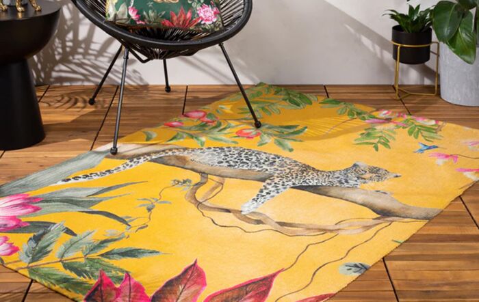 Furn. Leopard Outdoor Rug - Ochre