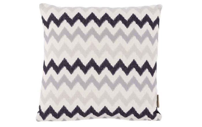 Bramblecrest Zig Zag Grey Square Scatter Cushion