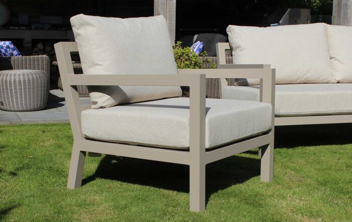 JB Furniture Hartforth Two Seat Garden Sofa Set - Cream
