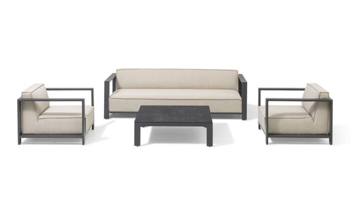 Maze Ibiza 3 Seat Garden Furniture Sofa Set - Oatmeal