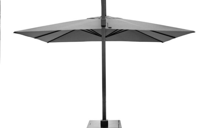 Platinum Icon T1 4 X 3 Rectangular Faded Manhattan Parasol & 150 KG Wheeled Base