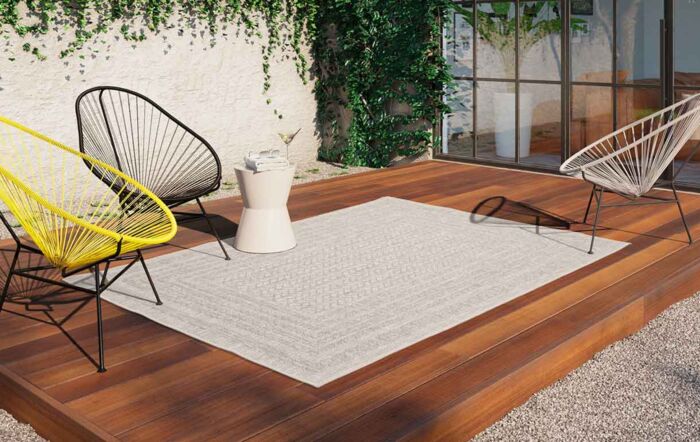 Maze Grey Indoor/Outdoor Rug 200cmx290cm
