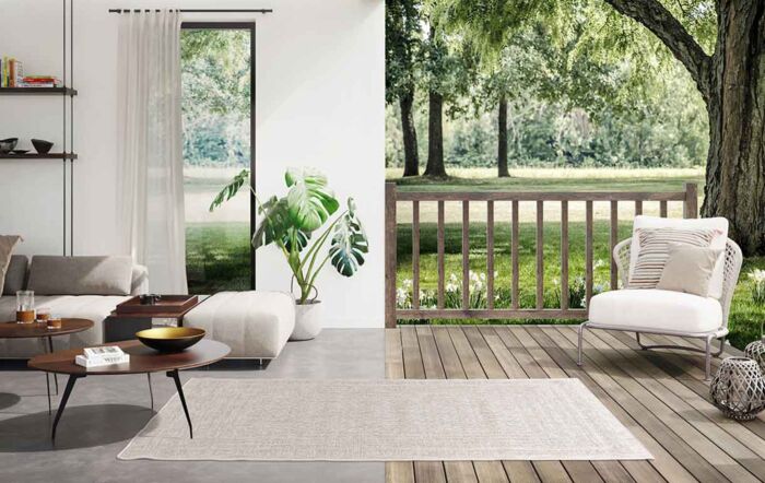 Maze Silver Indoor/Outdoor Rug 200cmx290cm