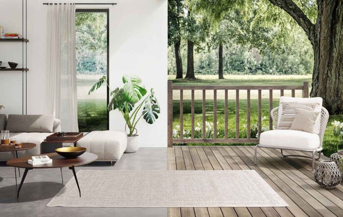 Maze Silver Indoor/Outdoor Rug - 160cmx230cm