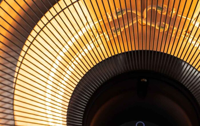 Maze 2100W Lyra Freestanding White Electric Patio Heater 