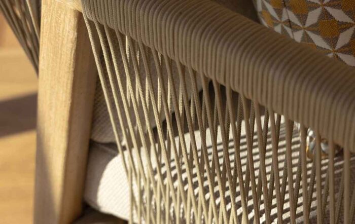 Maze Martinique Two Seat Garden Sofa Set - Light Brown