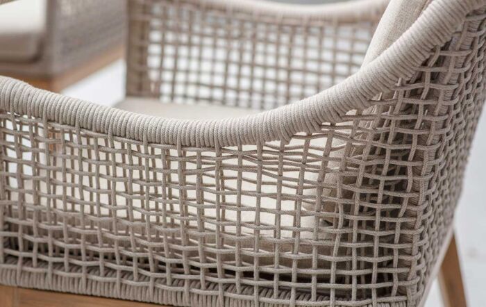 Bramblecrest Oslo Three Seat Garden Sofa Set with Adjustable Dining Table - Truffle