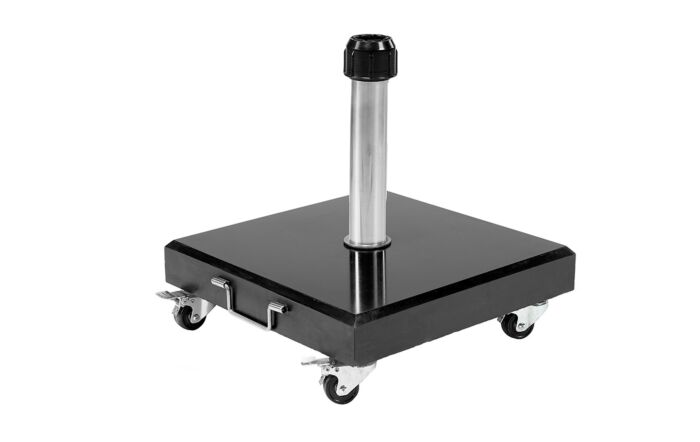 Platinum Riva 3m Round Olive Parasol With 40kg Wheeled Base 