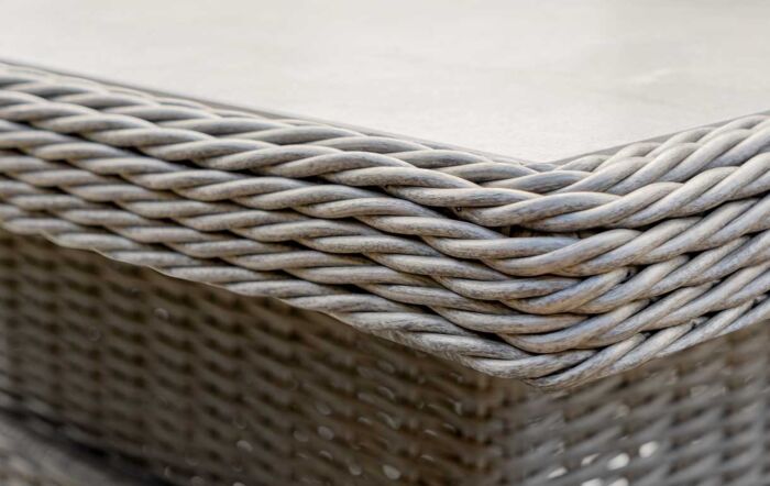 Pacific Lifestyle Barbados Outdoor Corner Adjustable Ceramic Top Set - Grey