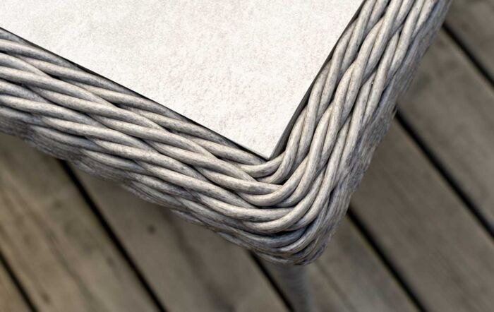 Pacific Lifestyle Barbados Outdoor Corner Adjustable Ceramic Top Set - Grey