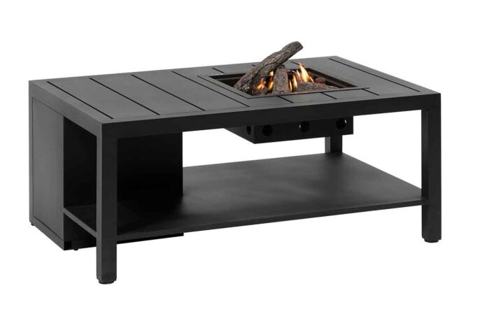 Pacific Lifestyle Cosiflow Anthracite 120 Rectangular Fire Pit Table 