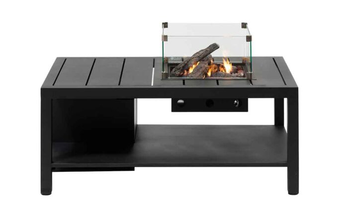 Pacific Lifestyle Cosiflow Anthracite 120 Rectangular Fire Pit Table 