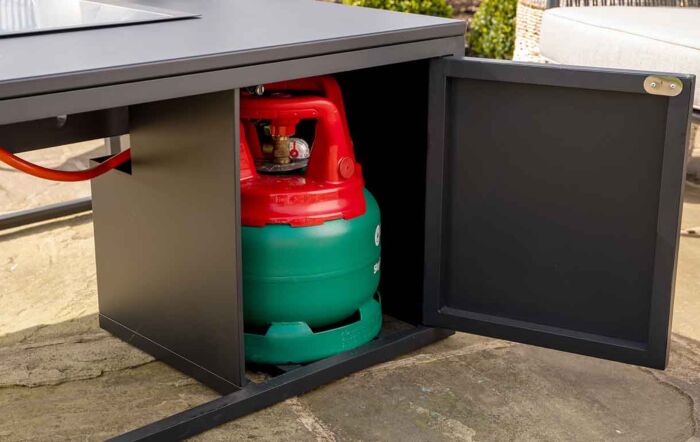 Pacific Lifestyle Cosiloft 100cm Black and Grey Stone Effect Firepit