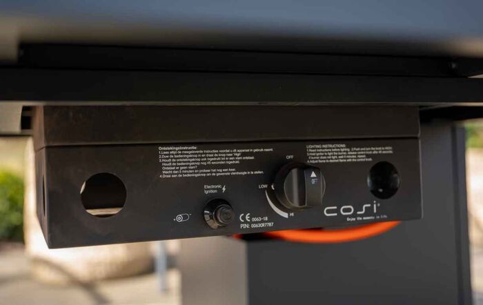 Pacific Lifestyle Cosiloft 100cm Black and Grey Stone Effect Firepit