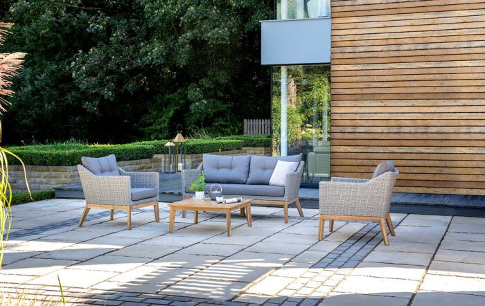 Pacific Lifestyle Larissa Outdoor Lounge Set - Light Kubu Grey