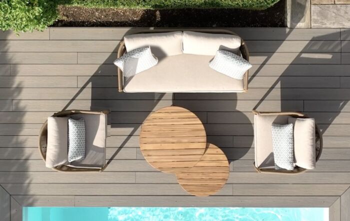 Maze Porto 2 Seat Garden Sofa Set - Sandstone