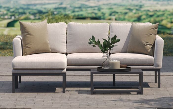 Maze Pulse Chaise Garden Sofa - Oatmeal
