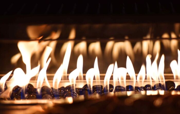 Maze Pulse U Shape Garden Sofa Dining Set With Fire Pit - Oatmeal