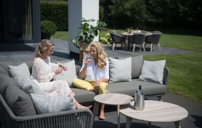 4 Seasons Outdoor Santander Rope Corner Sofa & Table