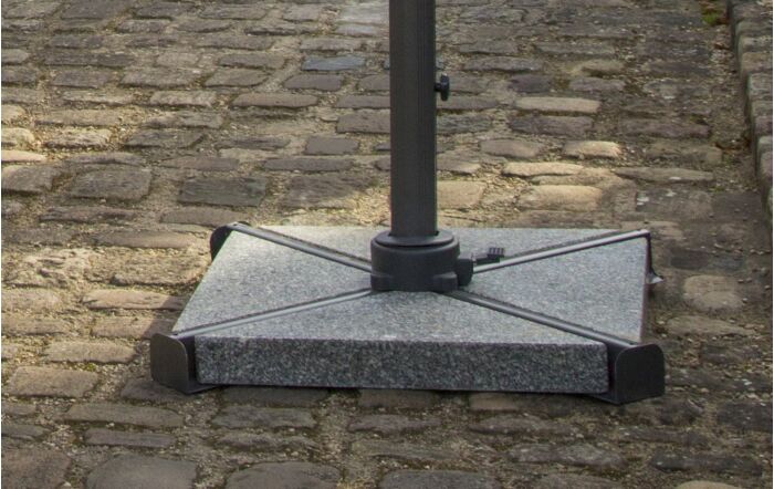 Bramblecrest Chichester 3m Square Parasol Including Granite Base And Cover