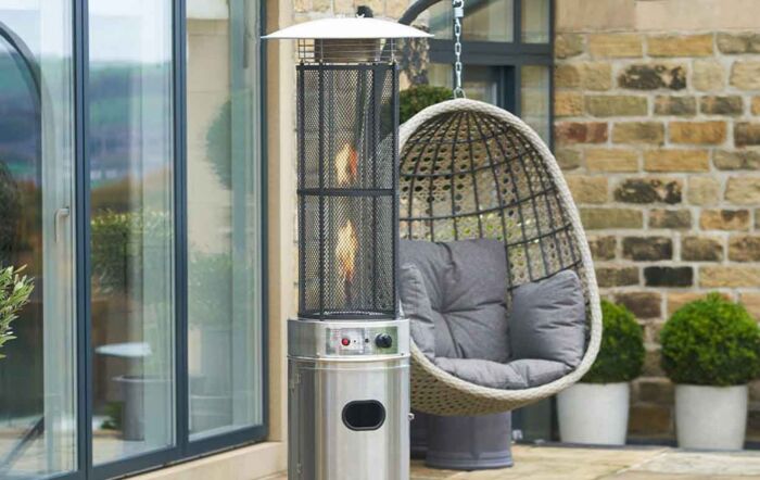 Pacific Lifestyle Cylinder Patio Heater Stainless Steel