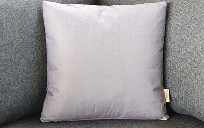 Bramblecrest Square Plain Light Grey Scatter Cushion